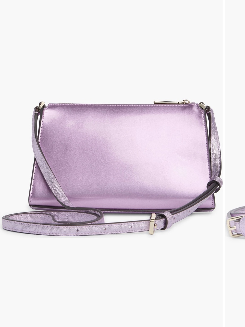 Kate Spade New York Kenzie Patent Fabric mini Cross body Bag - Picture 3 of 6